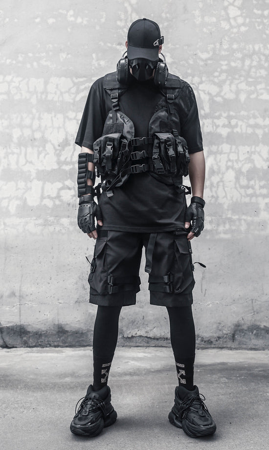 IBS429 Paratrooper Matte Black Shorts