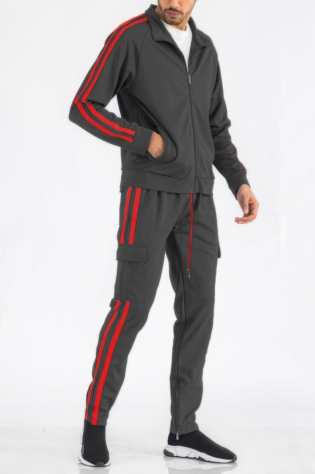 Two Stripe Utility Pocket Track Suit