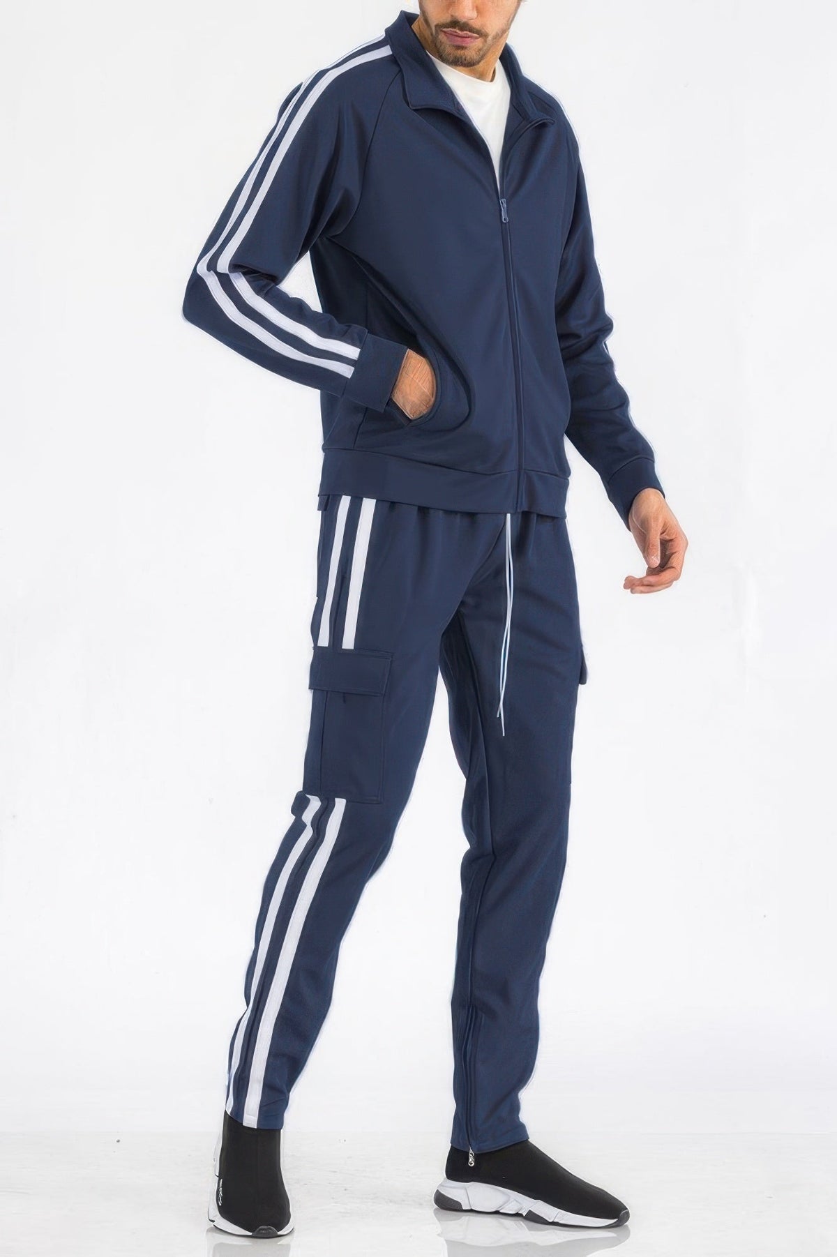 Two Stripe Utility Pocket Track Suit