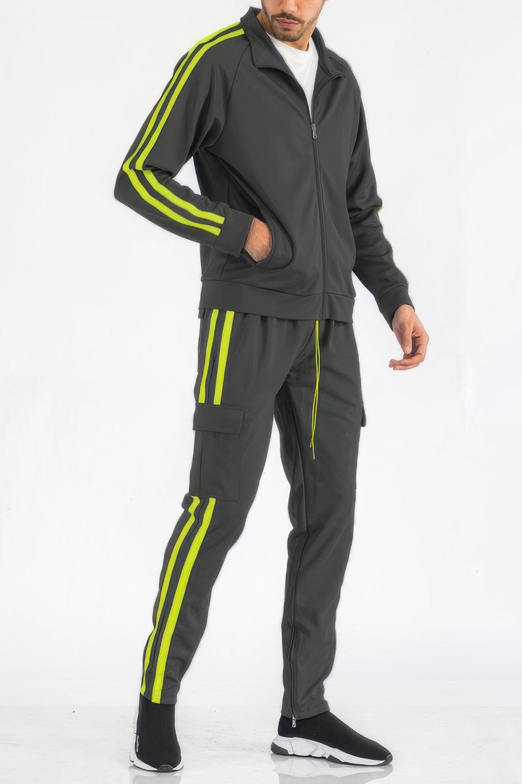 Two Stripe Utility Pocket Track Suit