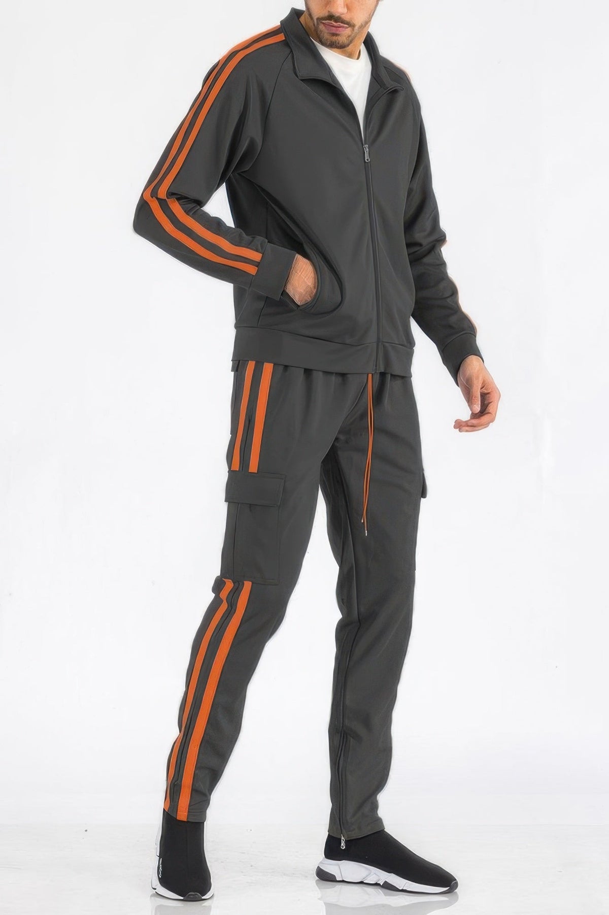 Two Stripe Utility Pocket Track Suit