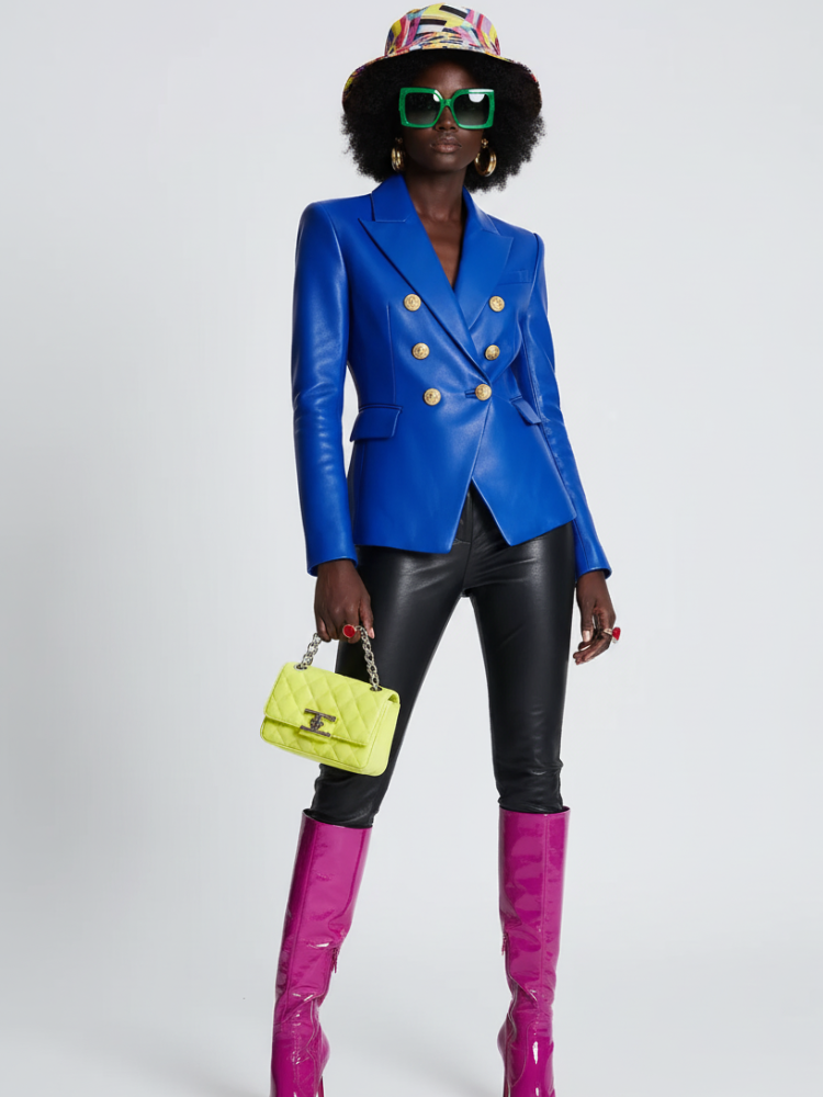 Wall Street Vegan Executive Leather Blazer Jacket BYMANYC ® New York