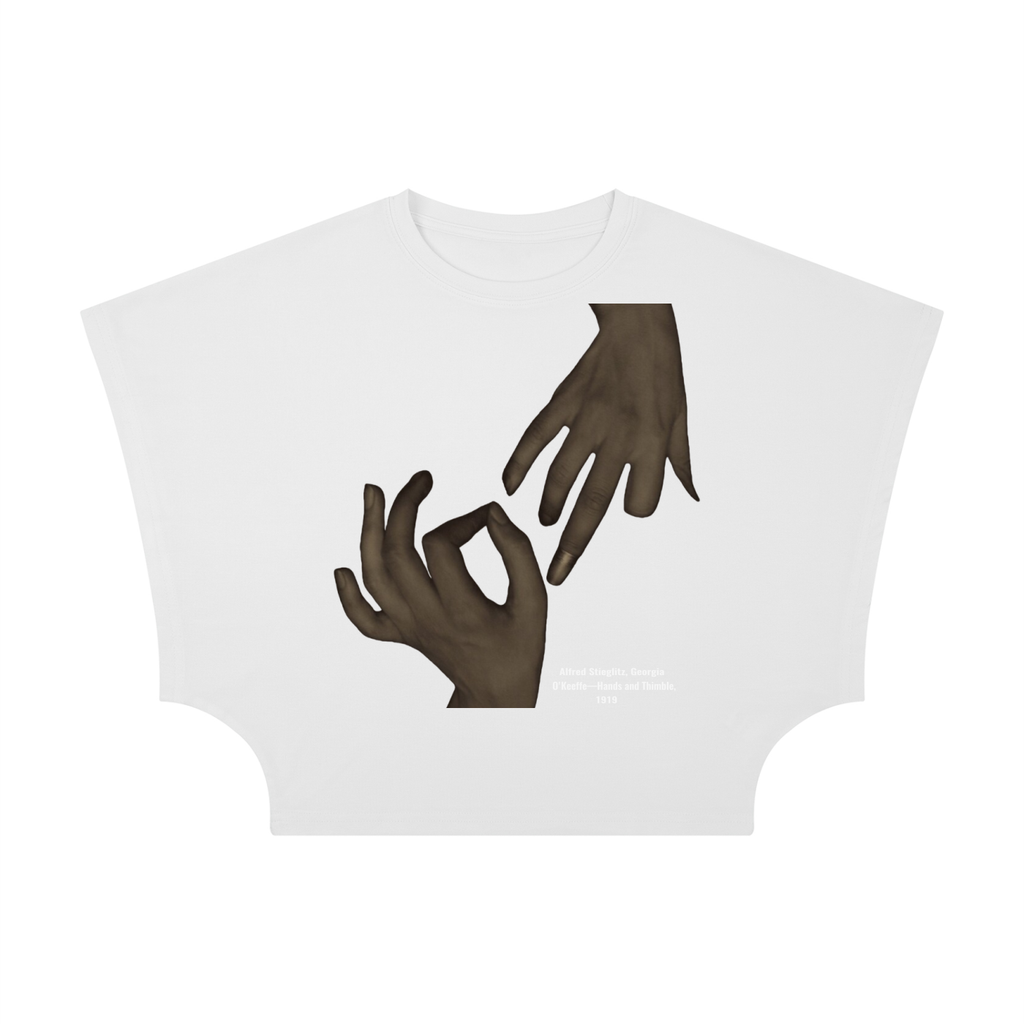 M.Lola “Hands” Women's Cropped Dolman T-Shirt
