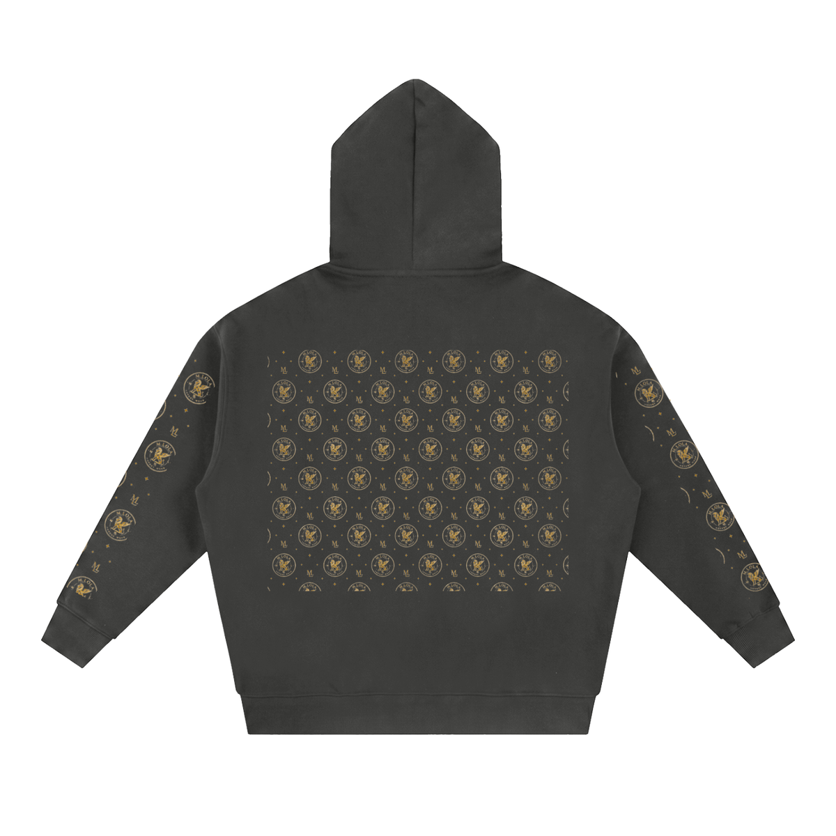 M.Lola "Cross and Crown" Essential Oversized Fleece Boxy Hoodie