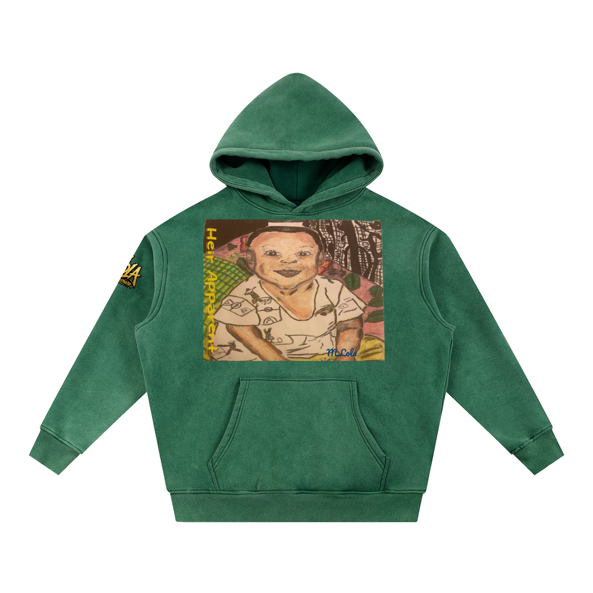 M.Lola "Heir" Snow Wash Fleece Oversize Hoodie