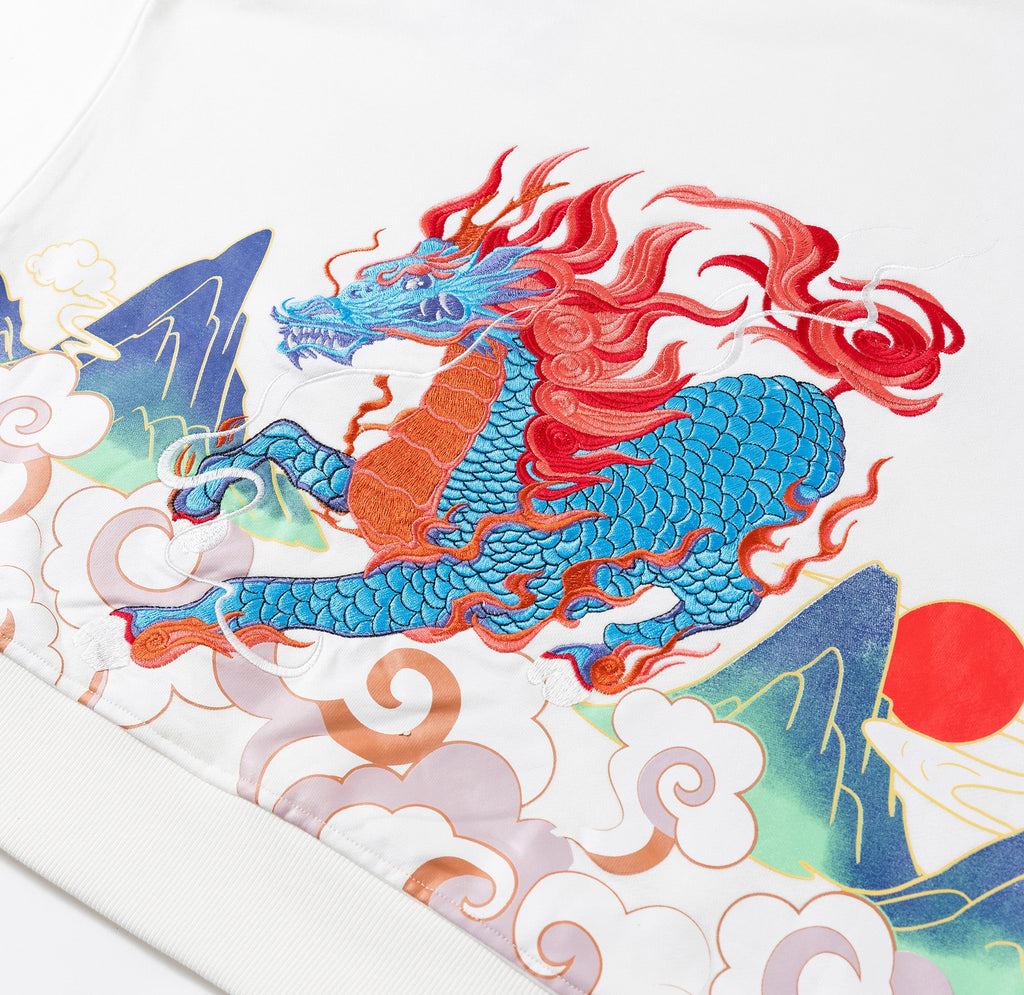 KH9240 Demon Horse Embroidery Hoodie
