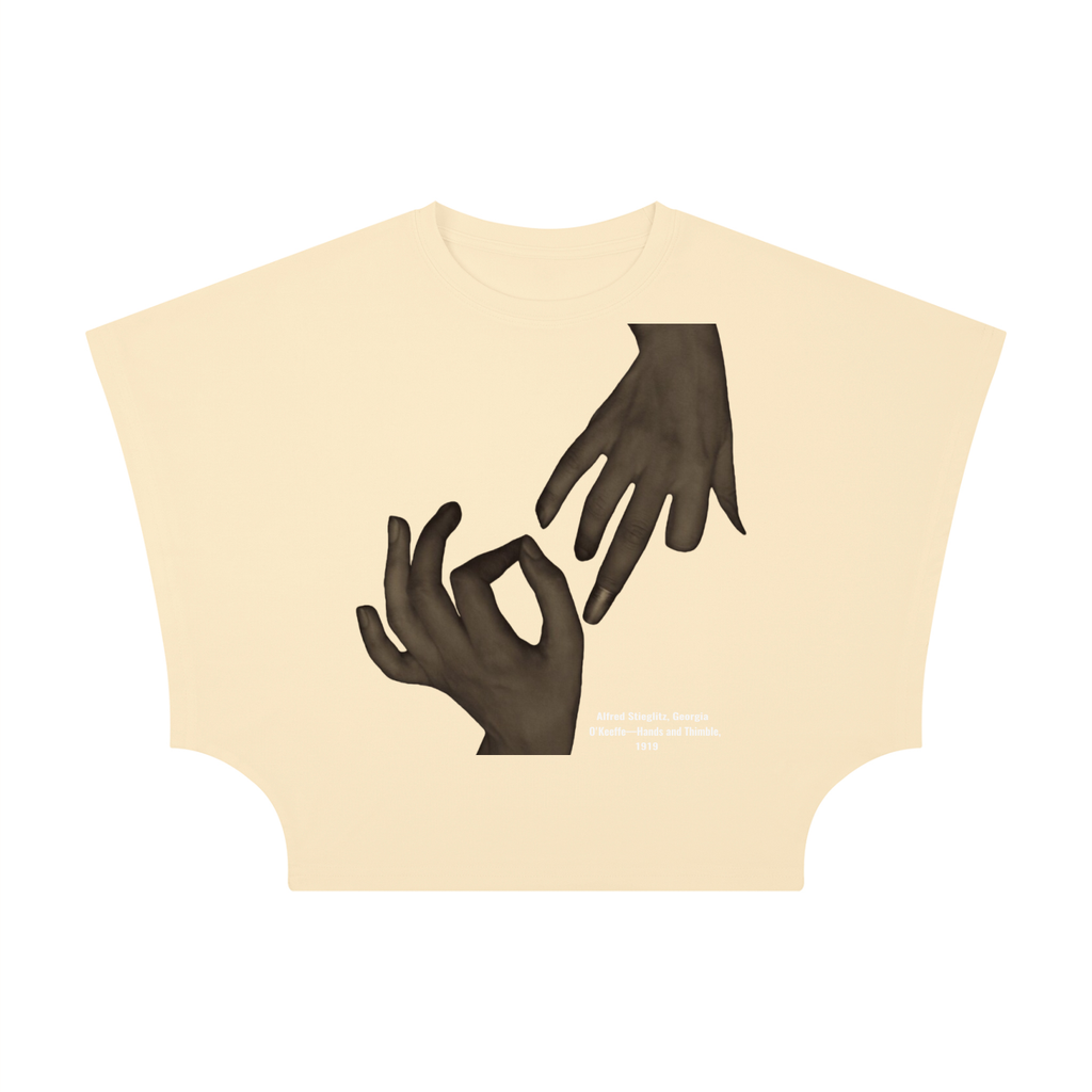 M.Lola “Hands” Women's Cropped Dolman T-Shirt