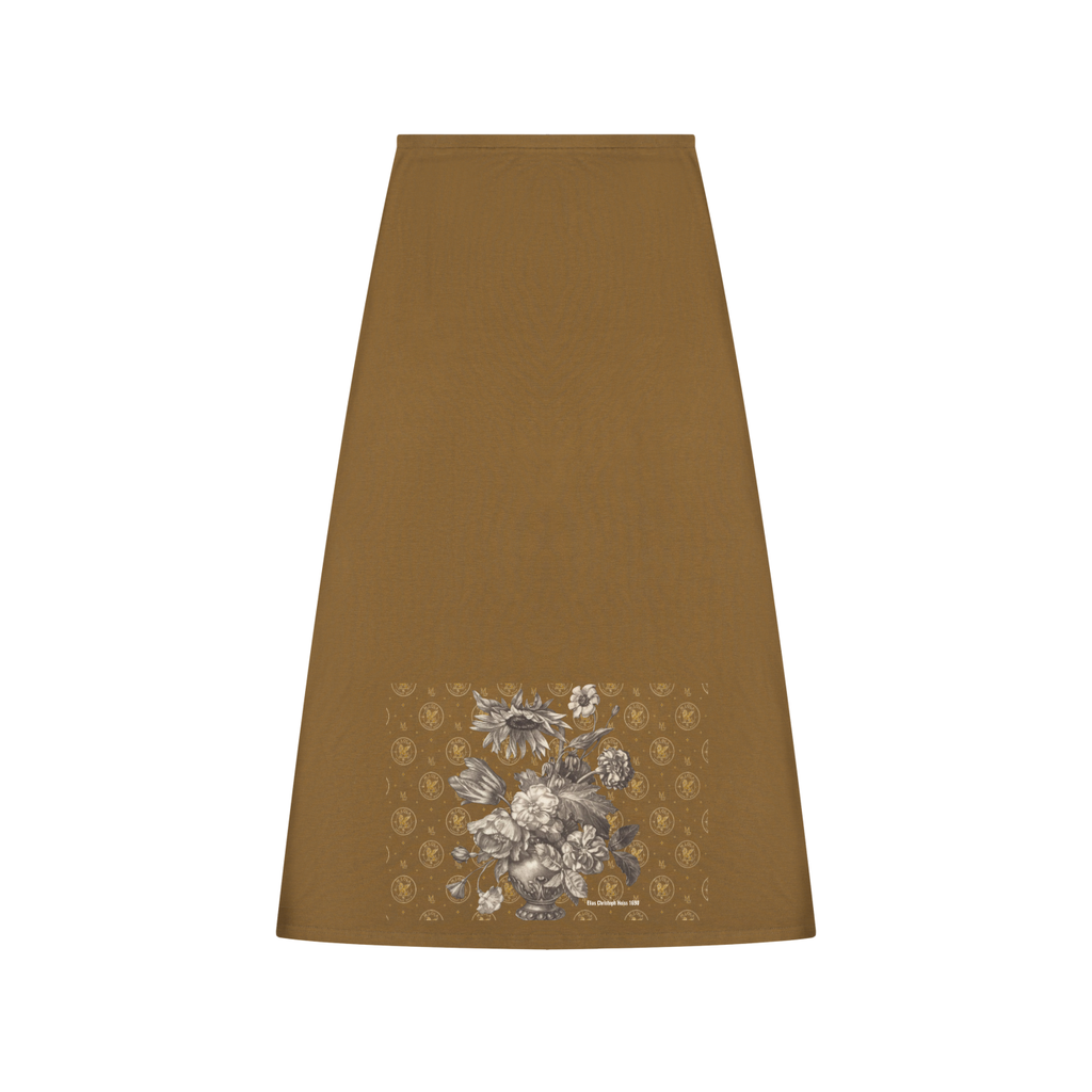 M.Lola “Floral” Women's Solid Color Knit Maxi Skirt