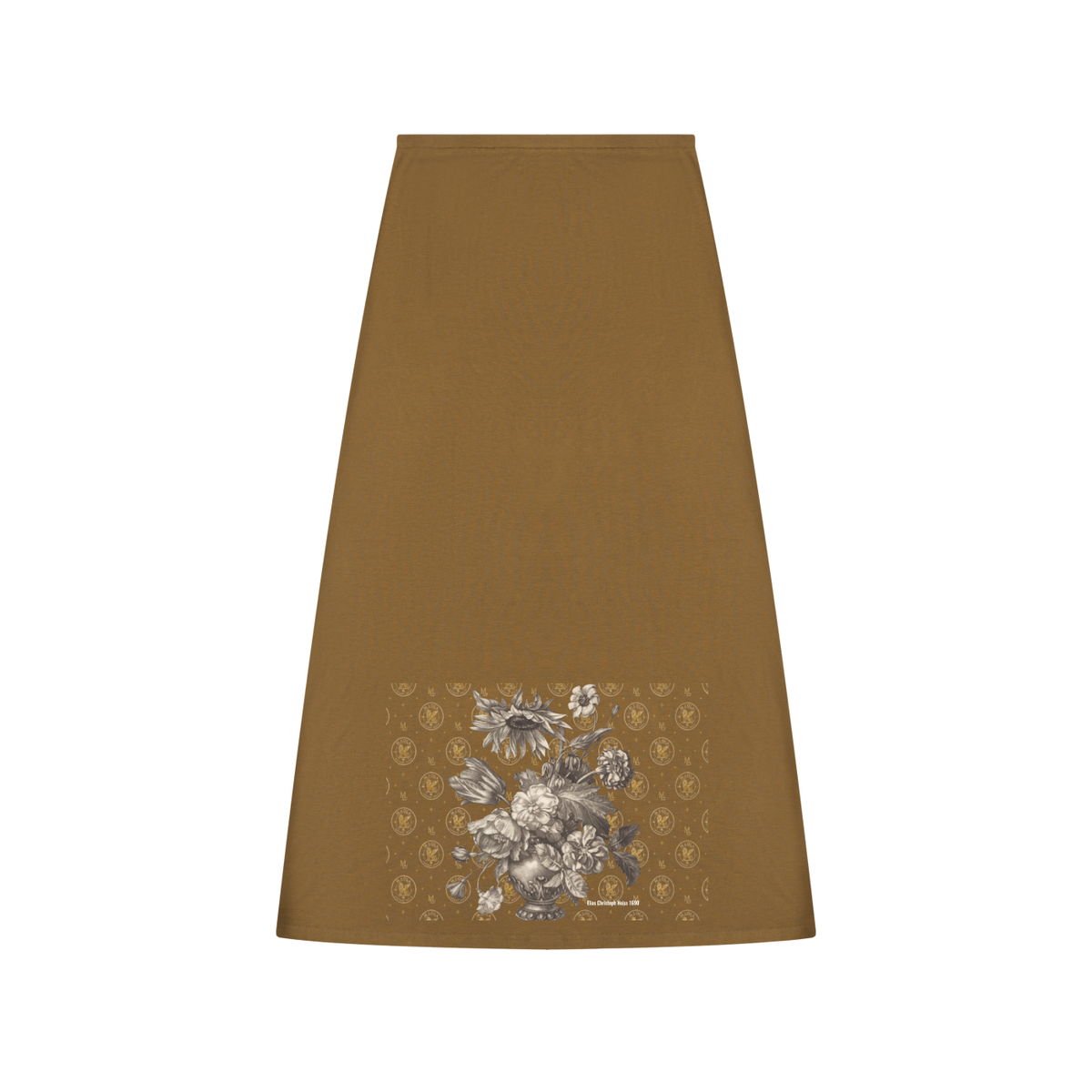 M.Lola “Floral” Women's Solid Color Knit Maxi Skirt