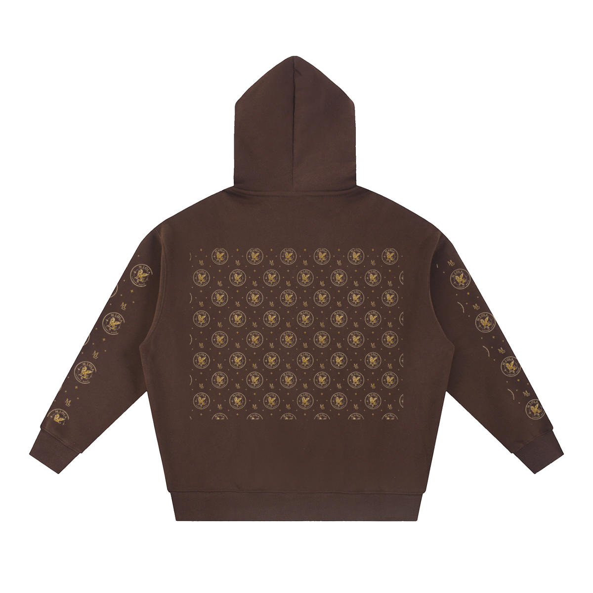 M.Lola "Cross and Crown" Essential Oversized Fleece Boxy Hoodie