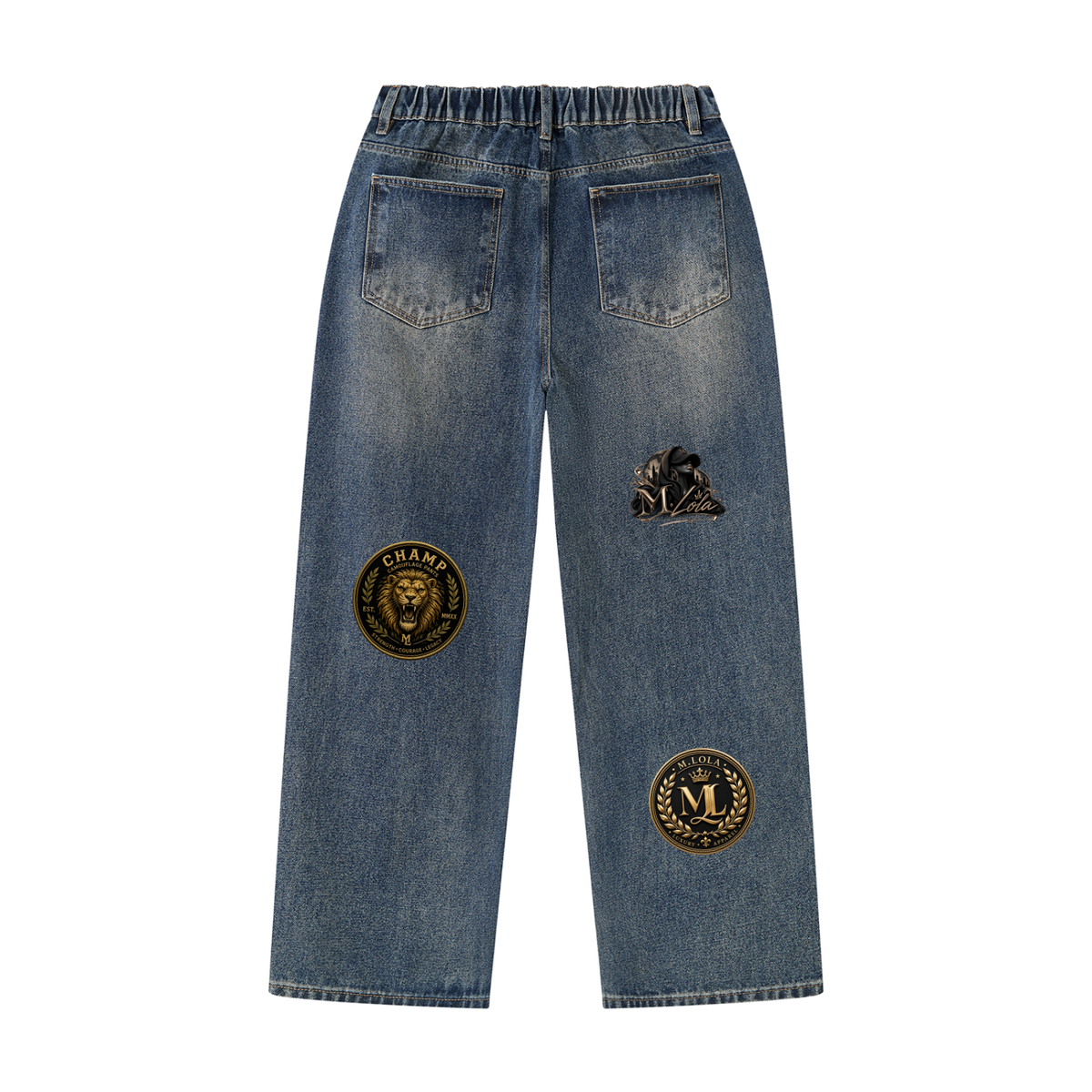 M.Lola “Champ” Men's Vintage Wash Denim Jeans