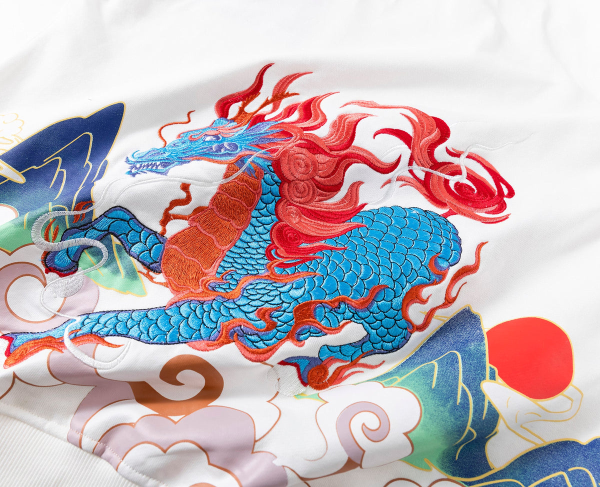 KH9240 Demon Horse Embroidery Hoodie