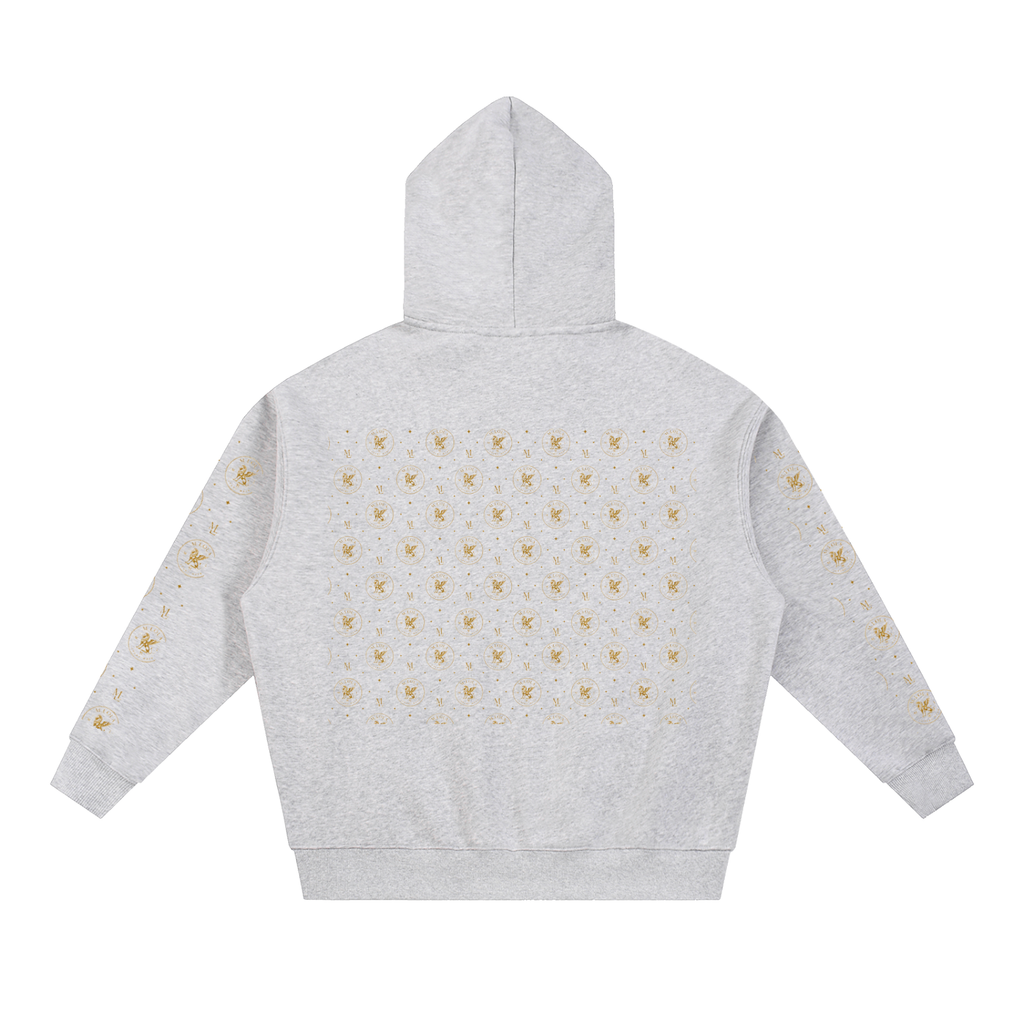 M.Lola "Cross and Crown" Essential Oversized Fleece Boxy Hoodie