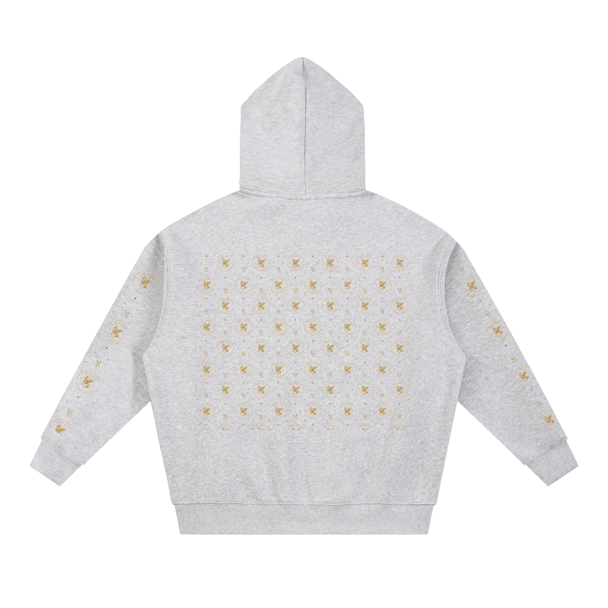 M.Lola "Cross and Crown" Essential Oversized Fleece Boxy Hoodie