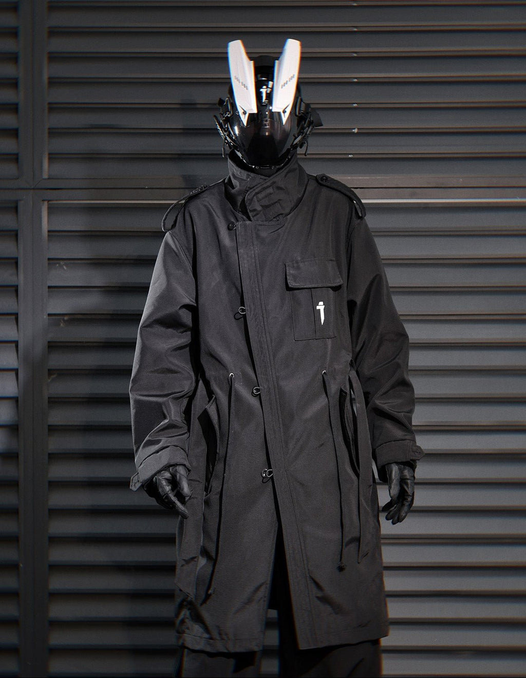 HiJ38 I-Tech Anorak Trench Coat