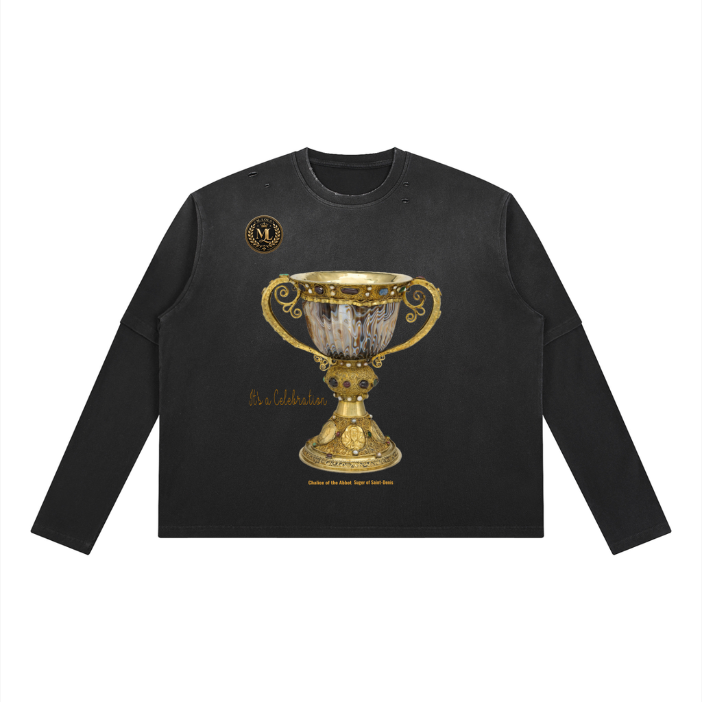 Unisex Vintage Wash Layered T-Shirt