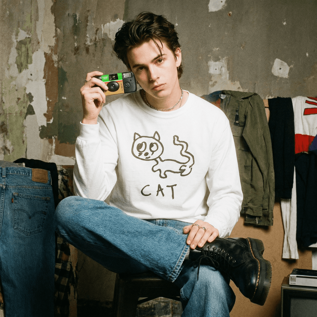Cat - Long Sleeve Unisex Tee