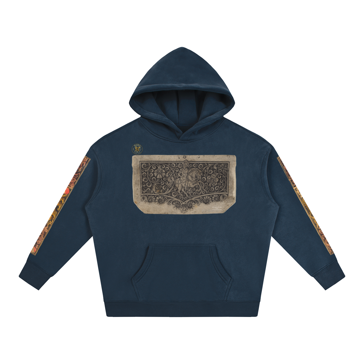 M.Lola “Dragon & Knight” Oversize Fleeced Hoodie