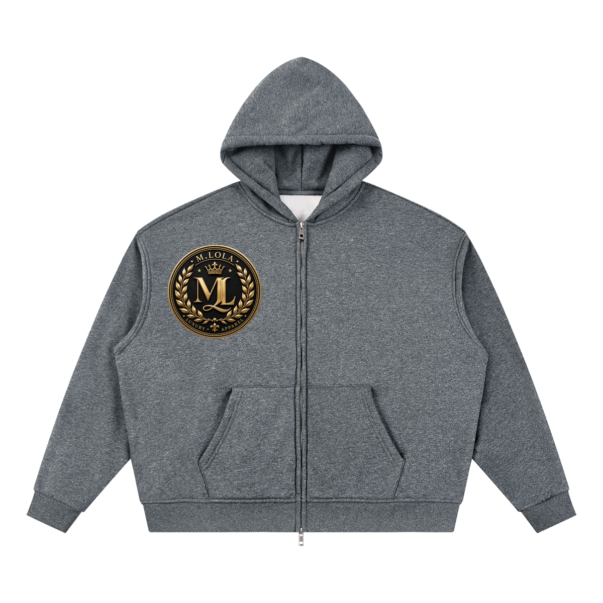 M.Lola “Tomorrow” Unisex Sparkles Full Zip Boxy Hoodie