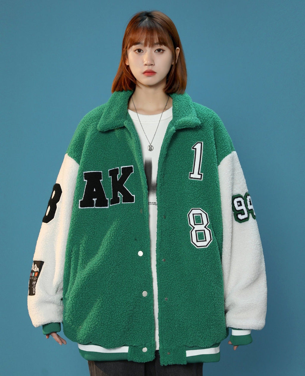 Women's Year 94 Furry Varsity Jacket