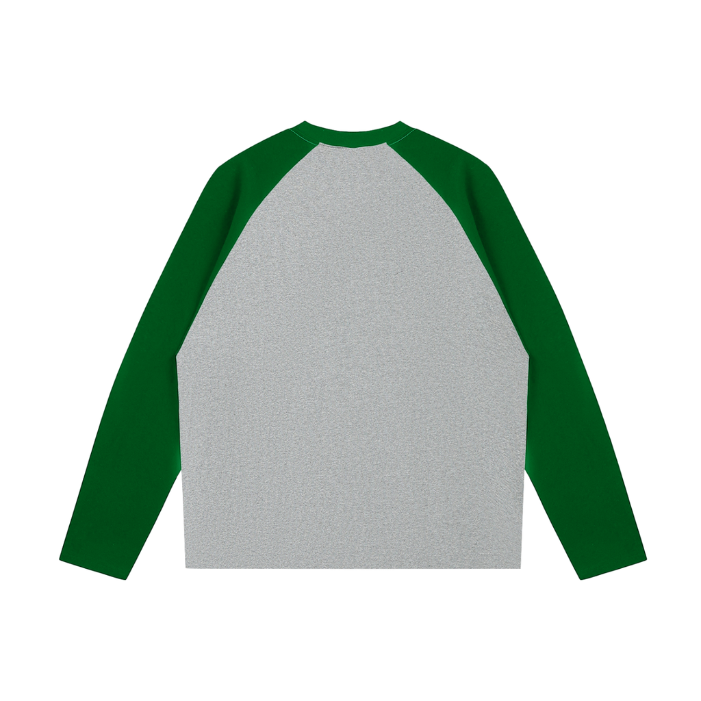M.Lola “Window” Color-Blocked Raglan Long-Sleeve T-Shirt