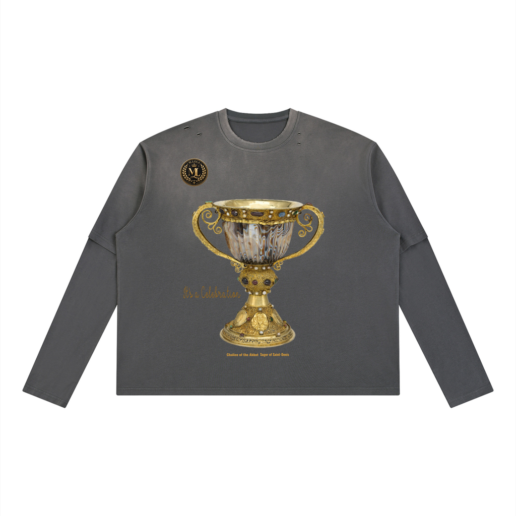 Unisex Vintage Wash Layered T-Shirt