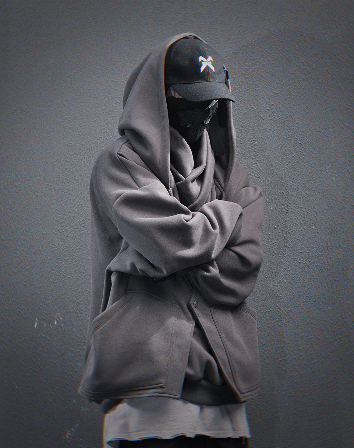 HiH57 Grey Assassin Hoodie