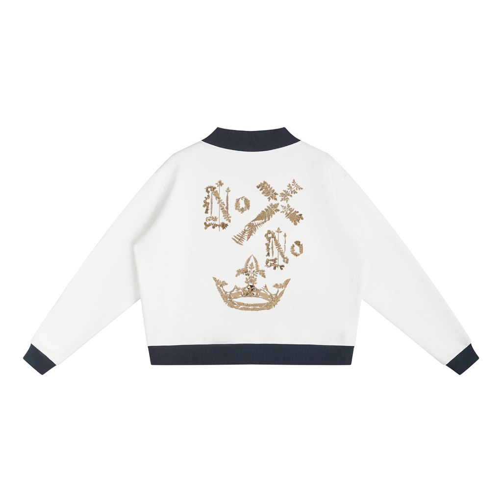 M.Lola "Cross & Crown"Women’s Mock Neck Crewneck Sweatshirt