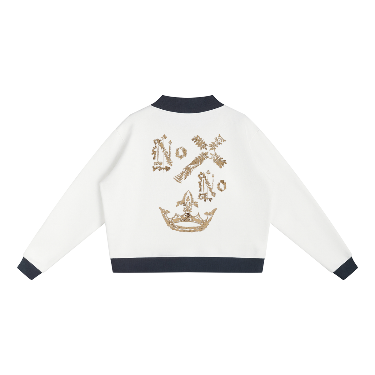 M.Lola "Cross & Crown"Women’s Mock Neck Crewneck Sweatshirt