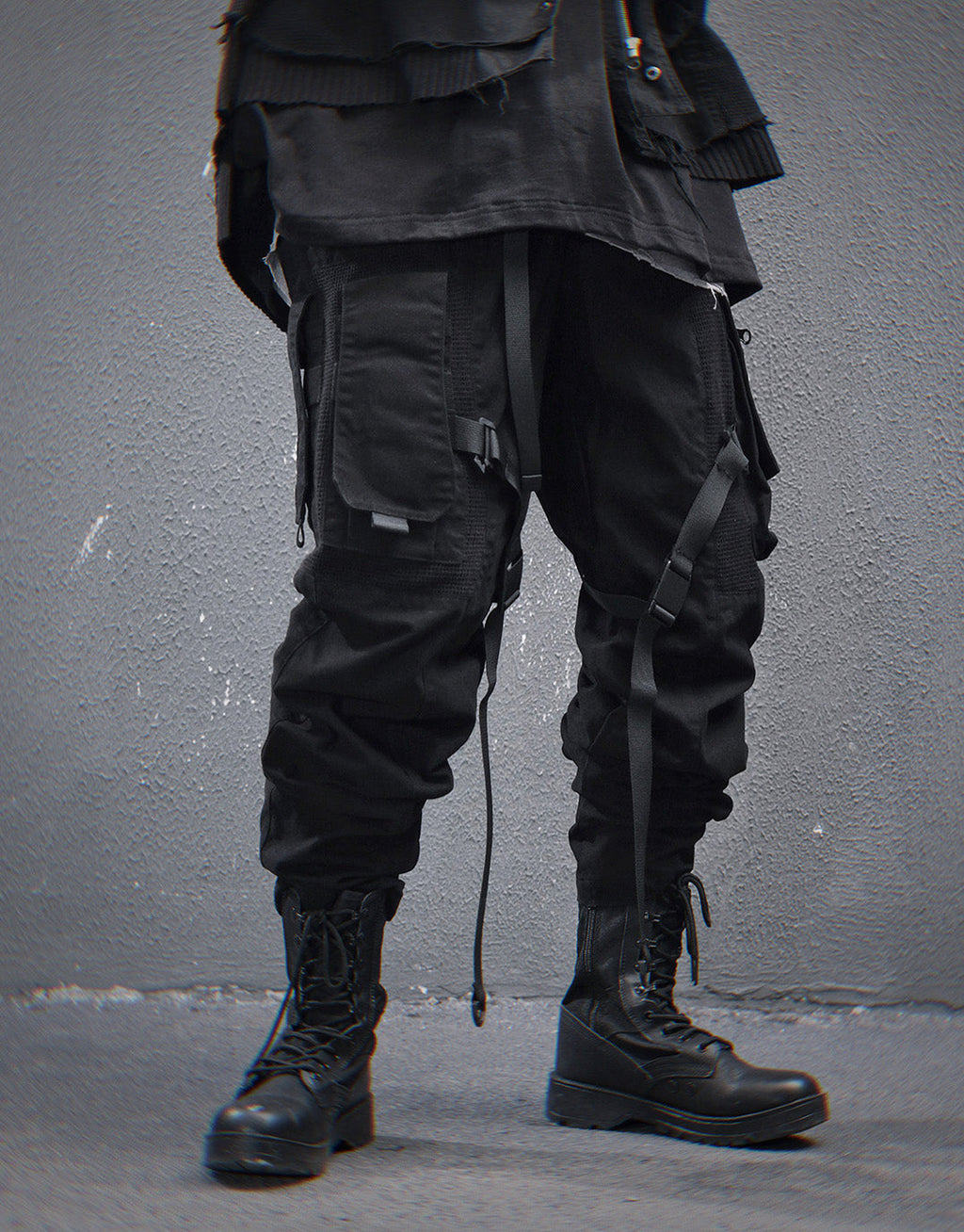 HiP46 Black NX Cargo Pants