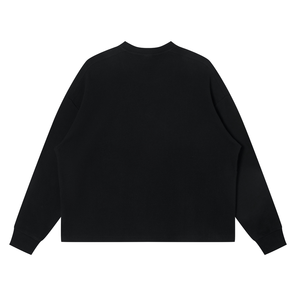 M.Lola “Completion” Unisex Waffle Boxy Long Sleeve T-Shirt
