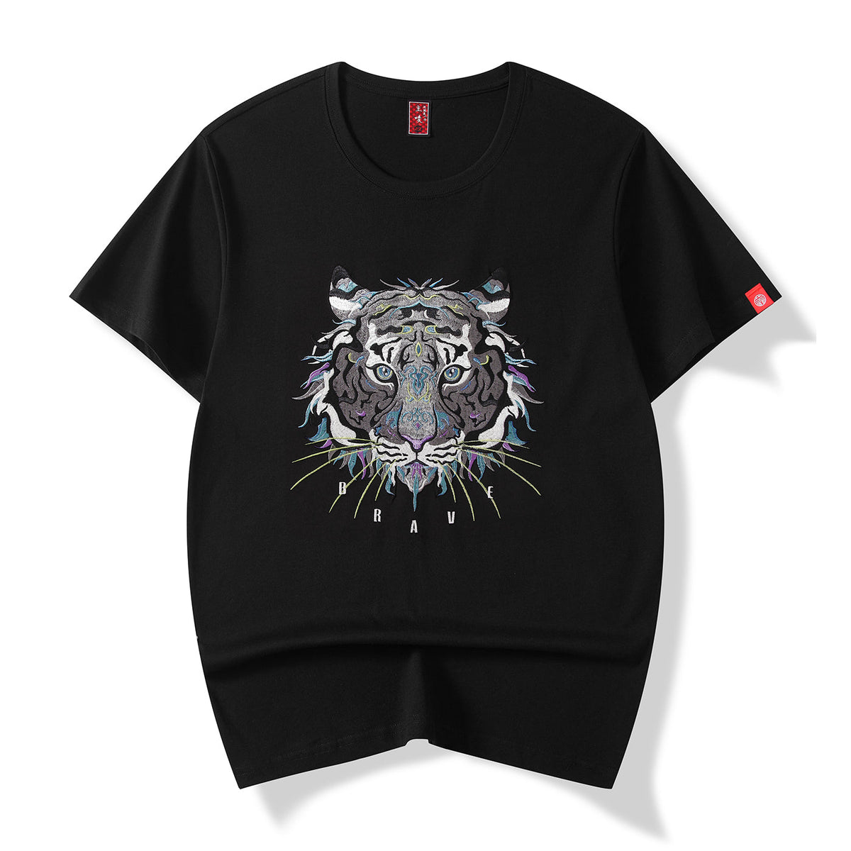 KH706 Great Tiger Embroidery Tee