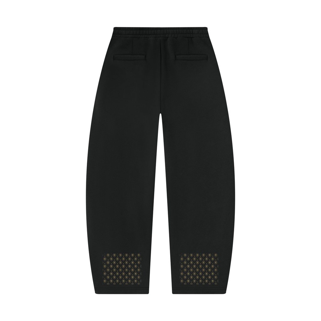 M.Lola "Cross and Crown"Unisex Barrel Leg Sweatpants