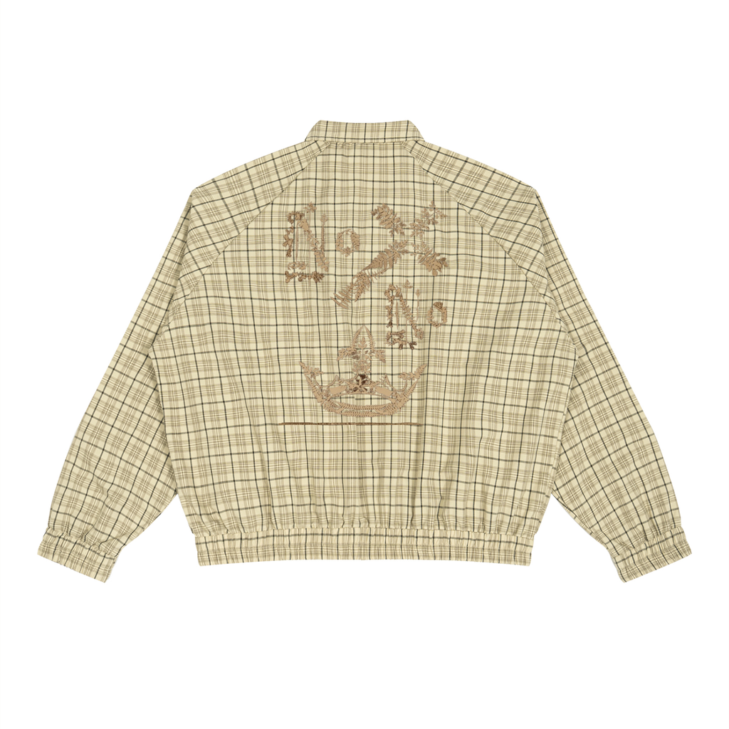 M.Lola "Cross and Crown" Unisex Plaid Full-Zip Track Jacket