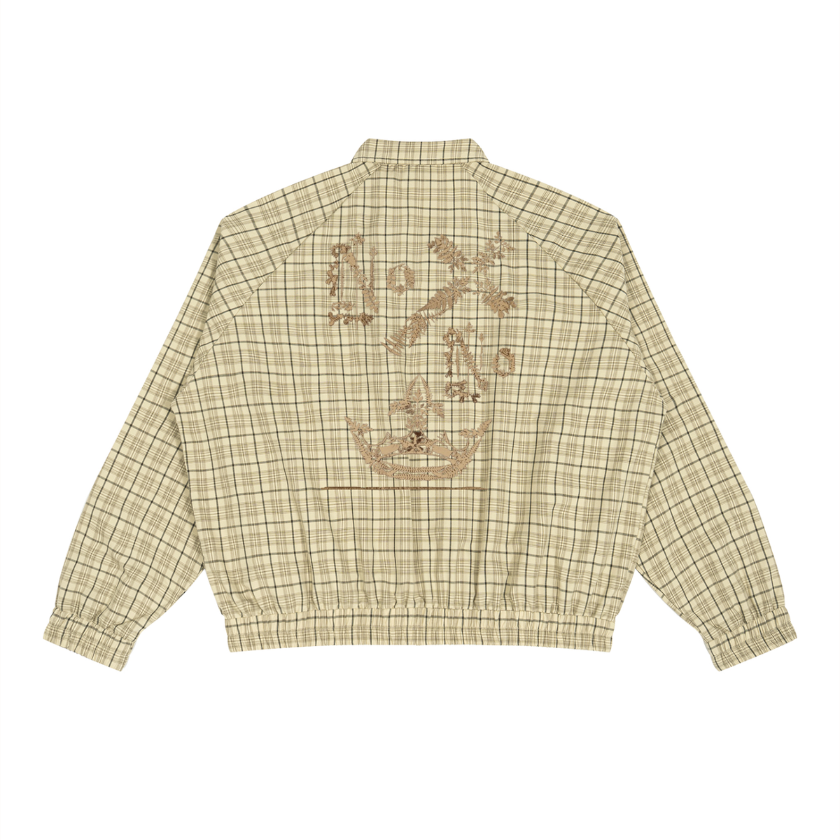 M.Lola "Cross and Crown" Unisex Plaid Full-Zip Track Jacket