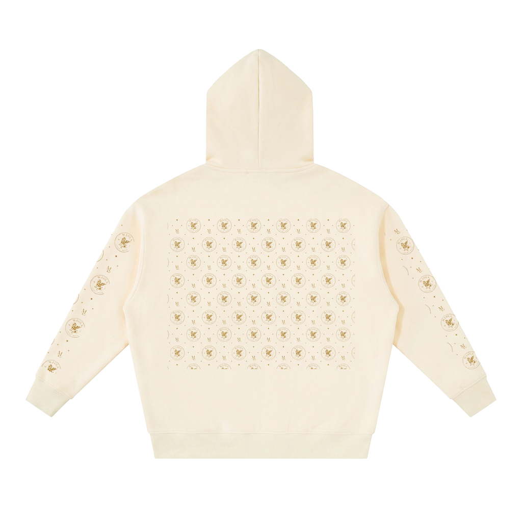 M.Lola "Cross and Crown" Essential Oversized Fleece Boxy Hoodie