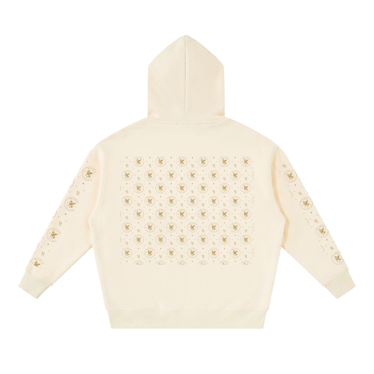 M.Lola "Cross and Crown" Essential Oversized Fleece Boxy Hoodie