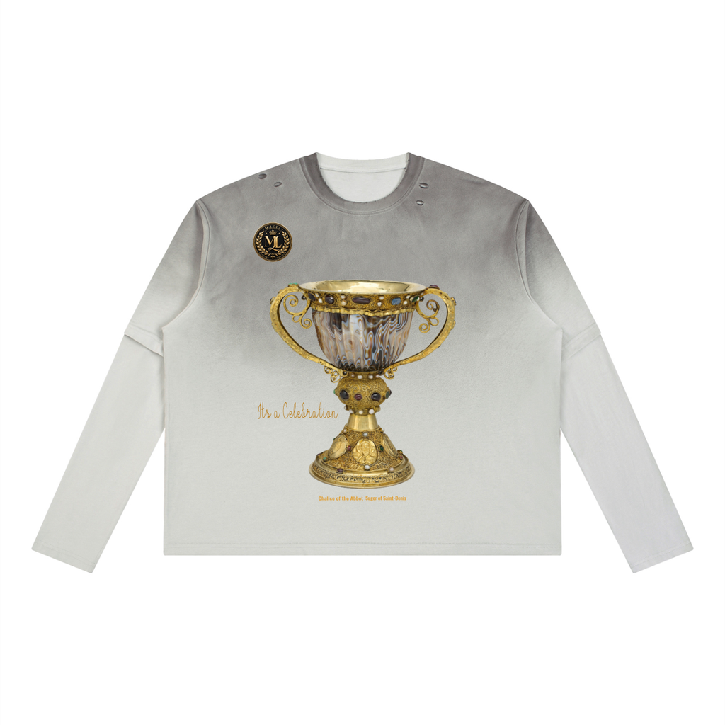 Unisex Vintage Wash Layered T-Shirt