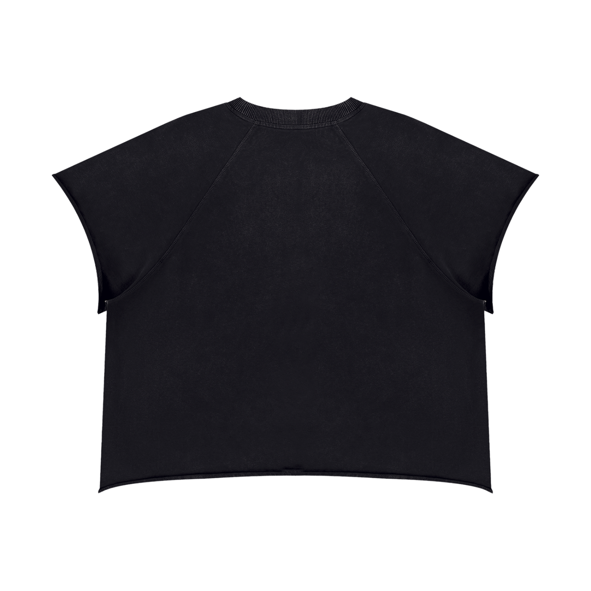 M.Lola “Walkman” Unisex Vintage Wash Raw Edge Boxy T-Shirt