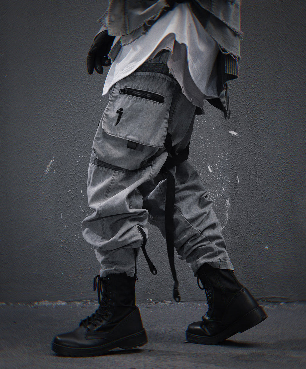 HiP46 Grey NX Cargo Pants