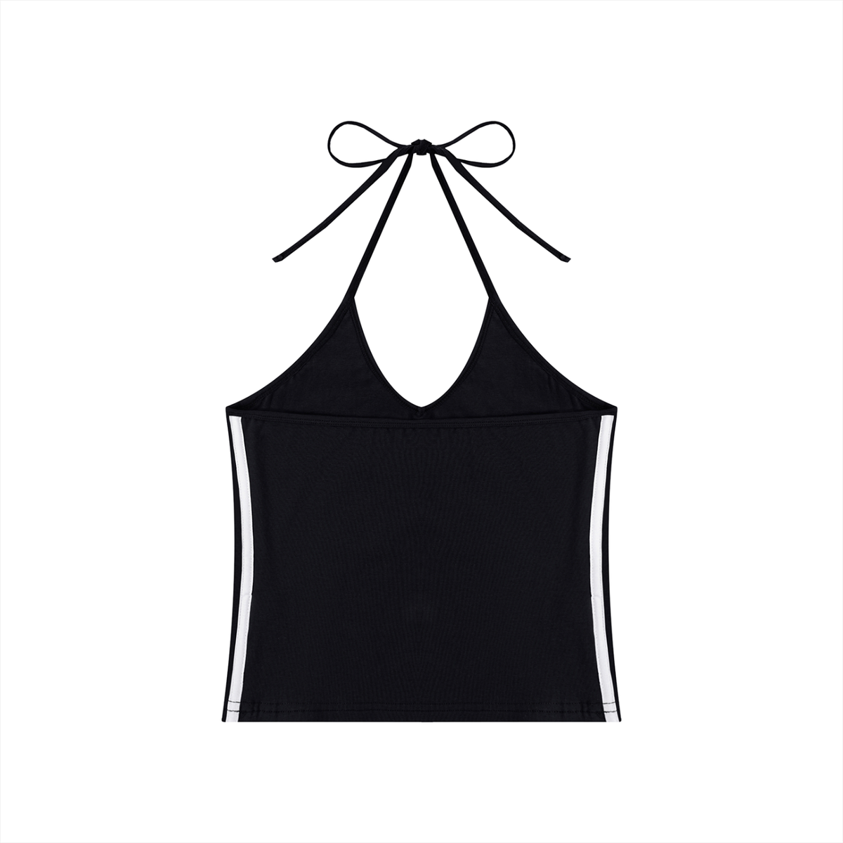 Loki & Ivy Women's Color Block Halter Crop Tank Top