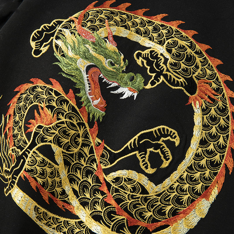 KH866 Golden Dragon Embroidery Tee