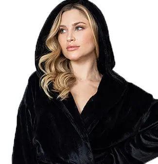 Women’s Plush Hooded Robe - Spa-Worthy Comfort at Home