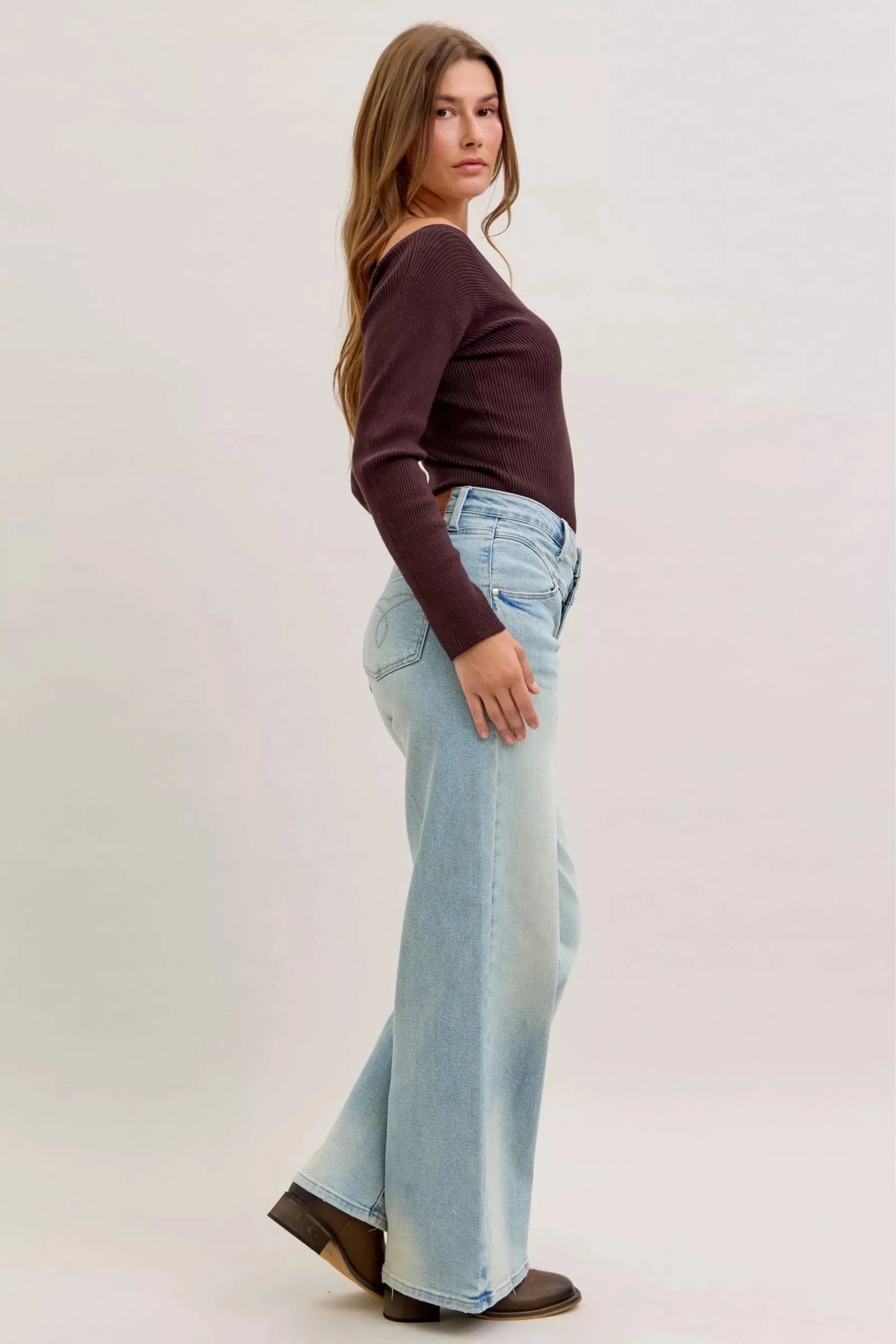 Judy Blue High Waist Column Straight Jeans