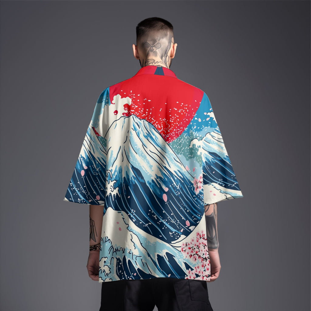 K28 Fuji Waves Kimono