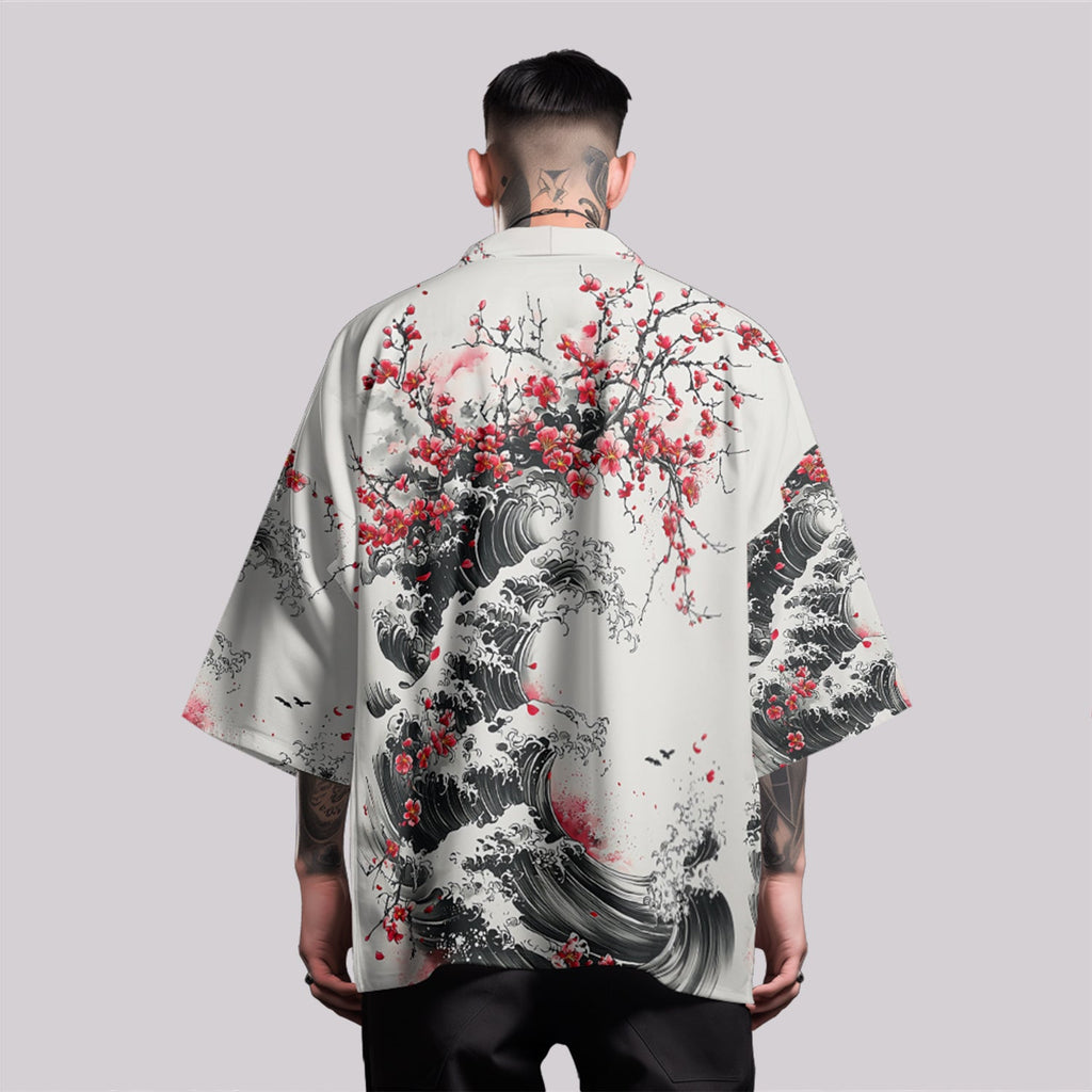 K29 Blossom Waves Kimono