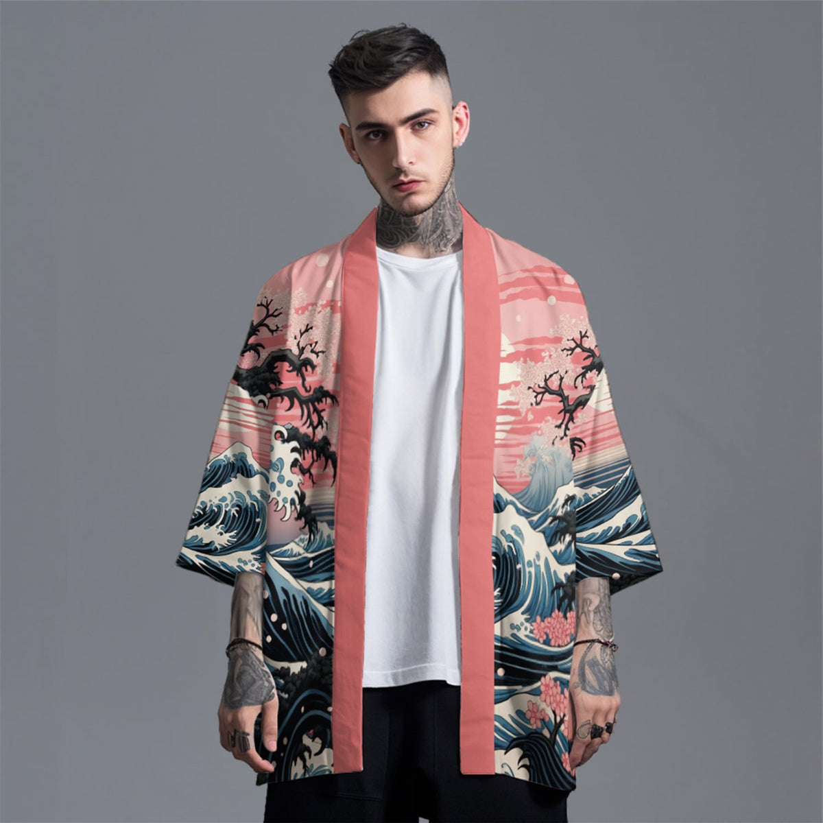 K30 Sunset Sea Kimono