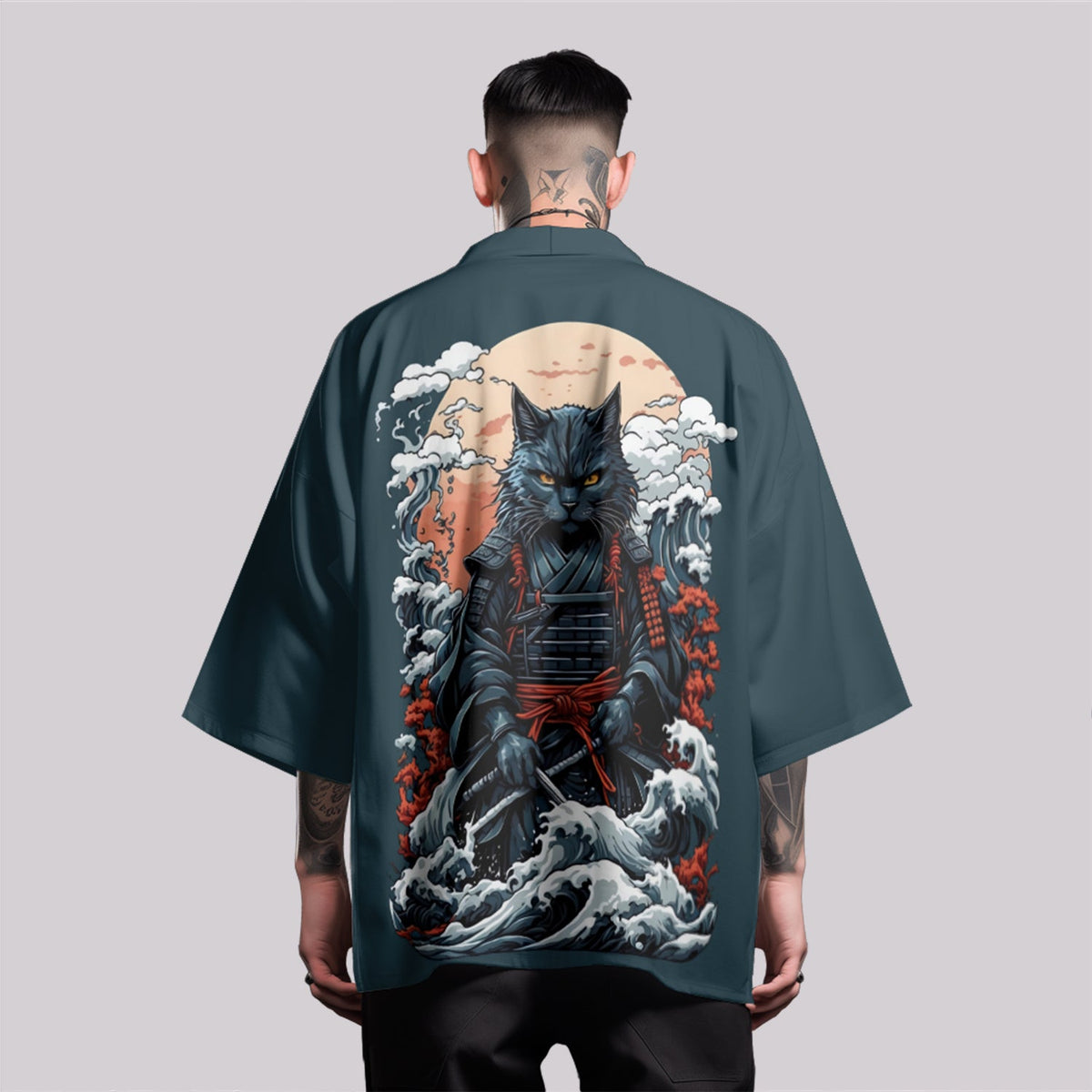 K31 Samurai Cat Kimono