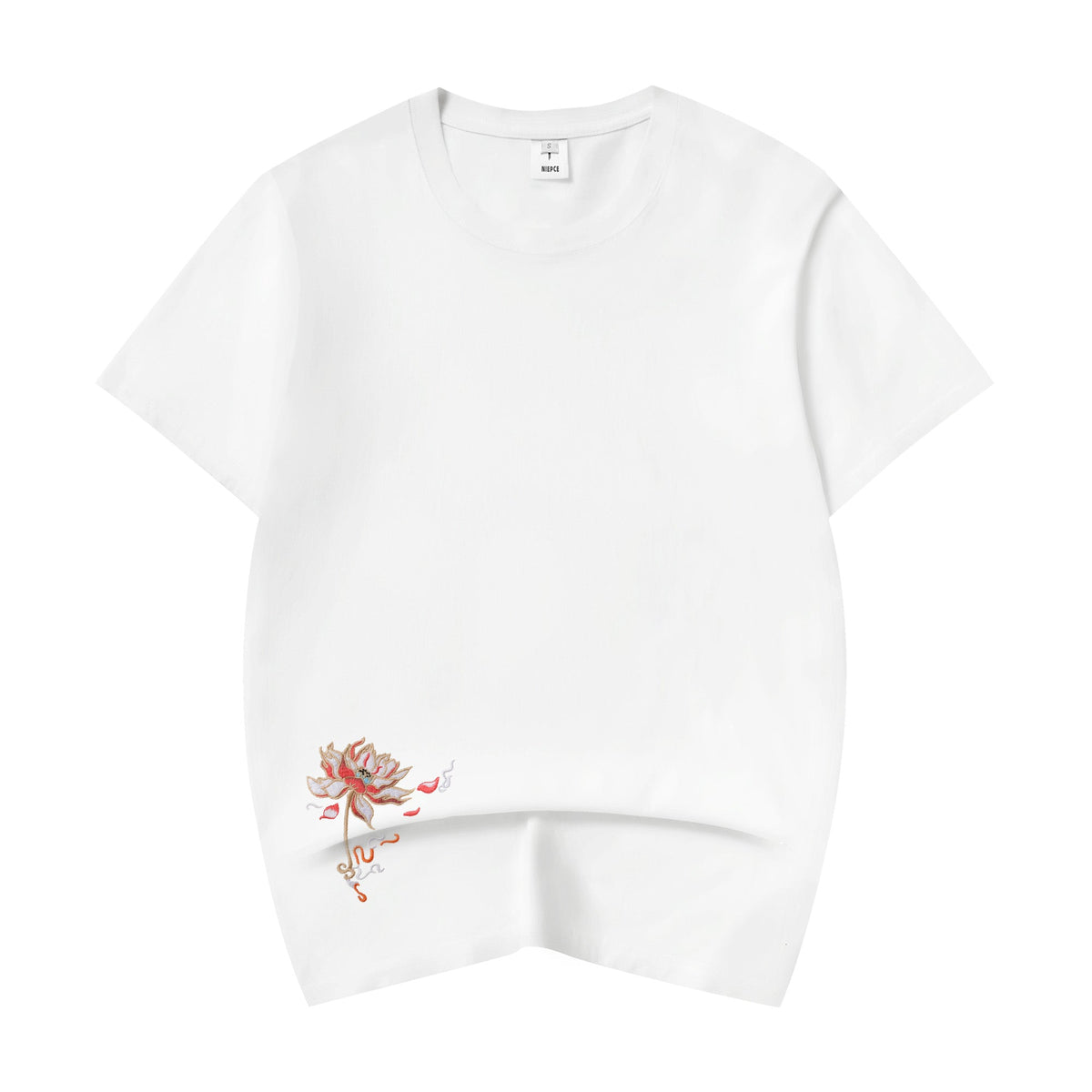 KH606 Blue Phoenix Embroidery Tee