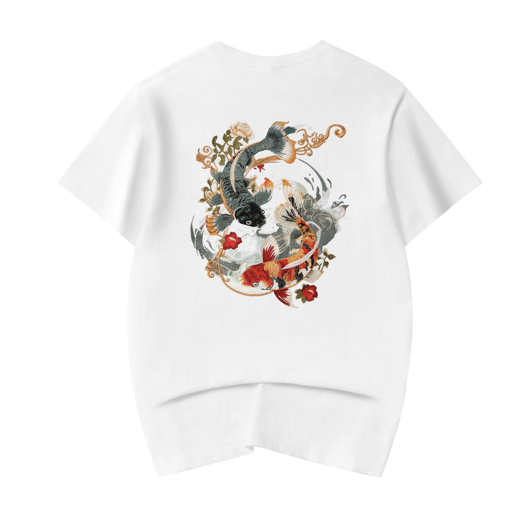 KH880 Koi Embroidery Tee